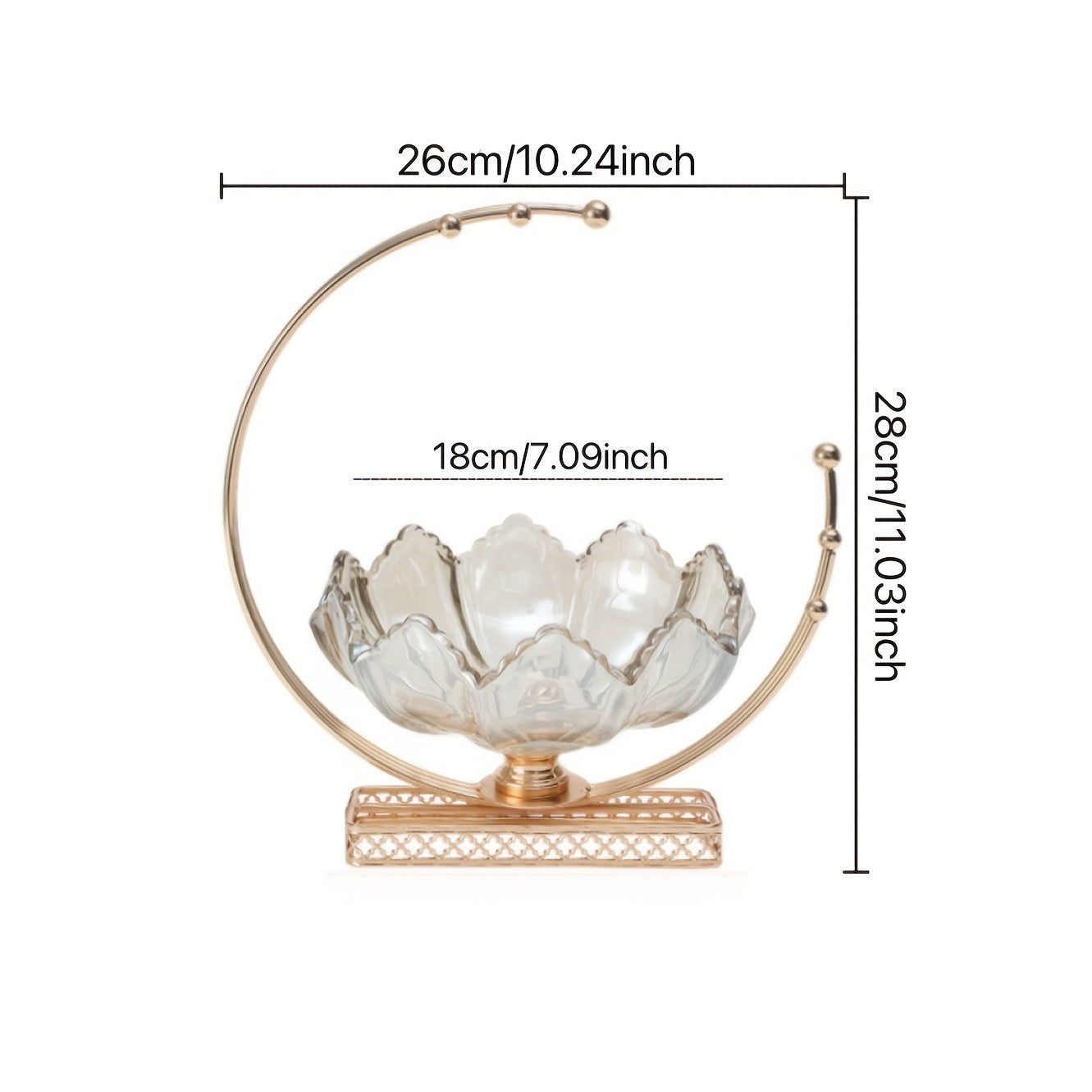 MoonServe-Metalen Maanvruchtenschaal - Handgemaakt Geometrisch Kunstwerk