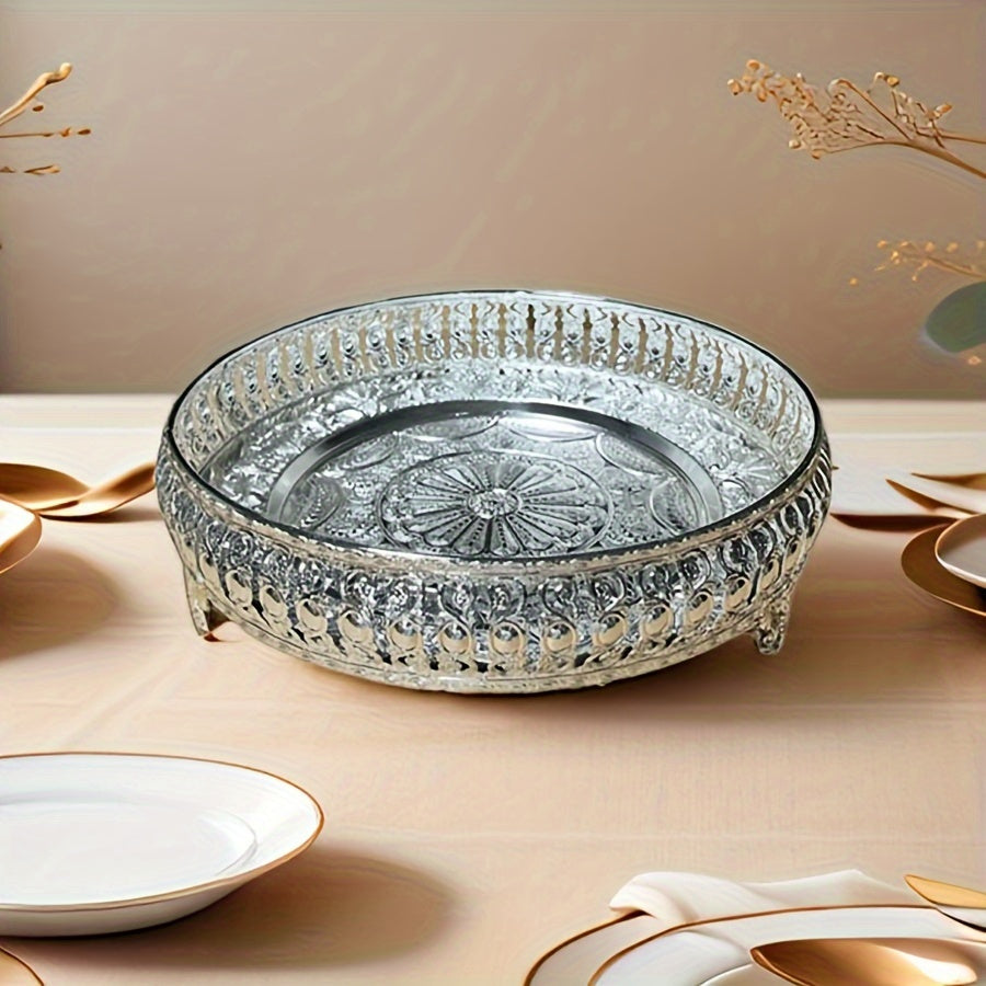 EuroServe-Fruitkom - Roestvrijstalen Snackbak voor Woonkamer & Keuken Decor