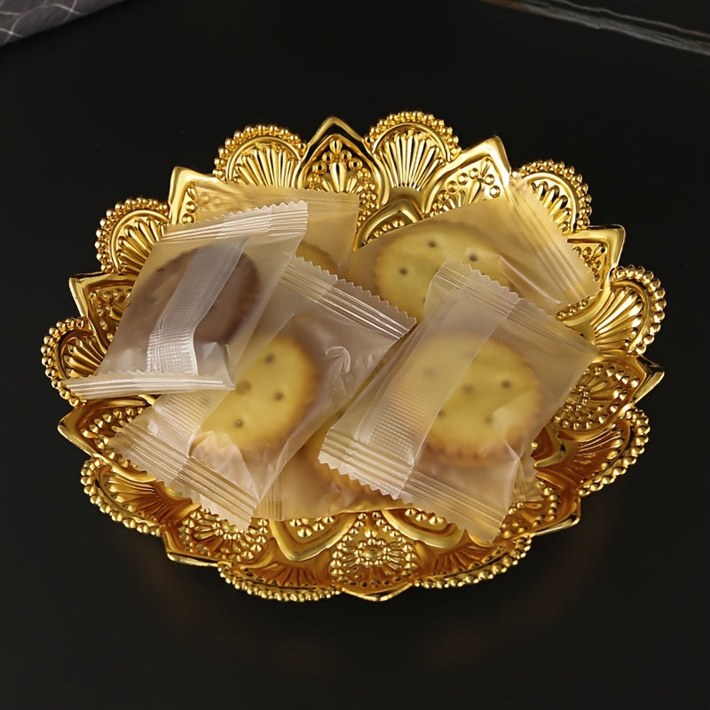 GoudServe - Gouden Metalen Fruitmand in Filigree-Stijl