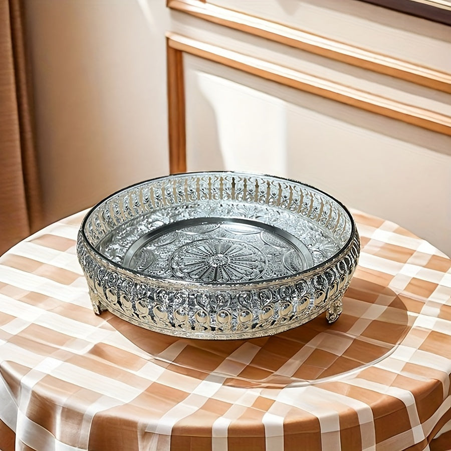 EuroServe-Fruitkom - Roestvrijstalen Snackbak voor Woonkamer & Keuken Decor