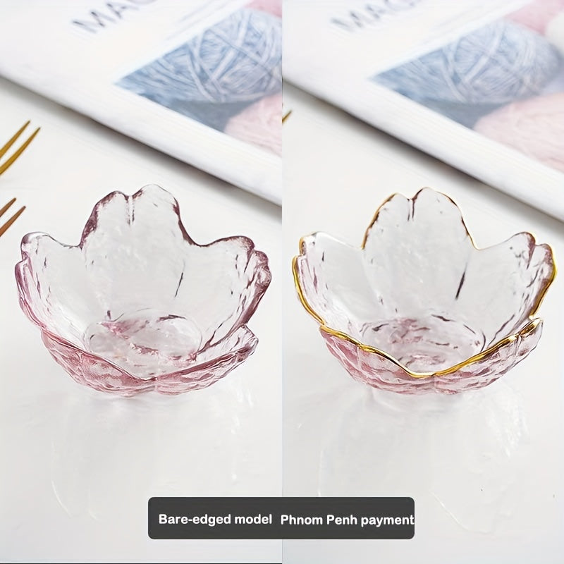 BlossomServe-Serveerset - Glazen Dessert- & Snackborden, Fruitkommen en Kruidenschalen