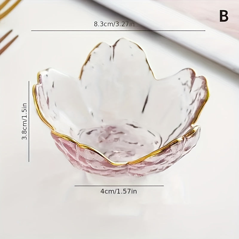 BlossomServe-Serveerset - Glazen Dessert- & Snackborden, Fruitkommen en Kruidenschalen