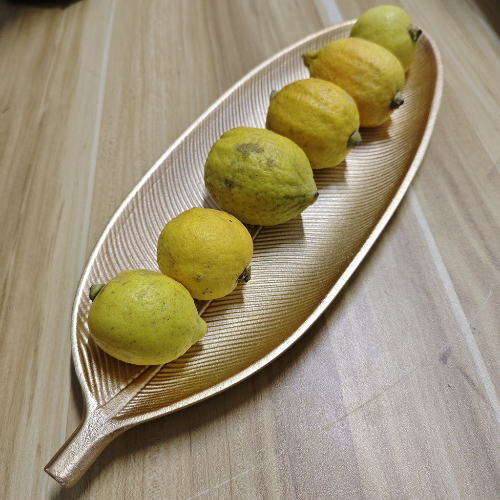 LeafWood - Antiek Bladvormig Houten Dienblad | Sieraden- & Sleuteldienblad