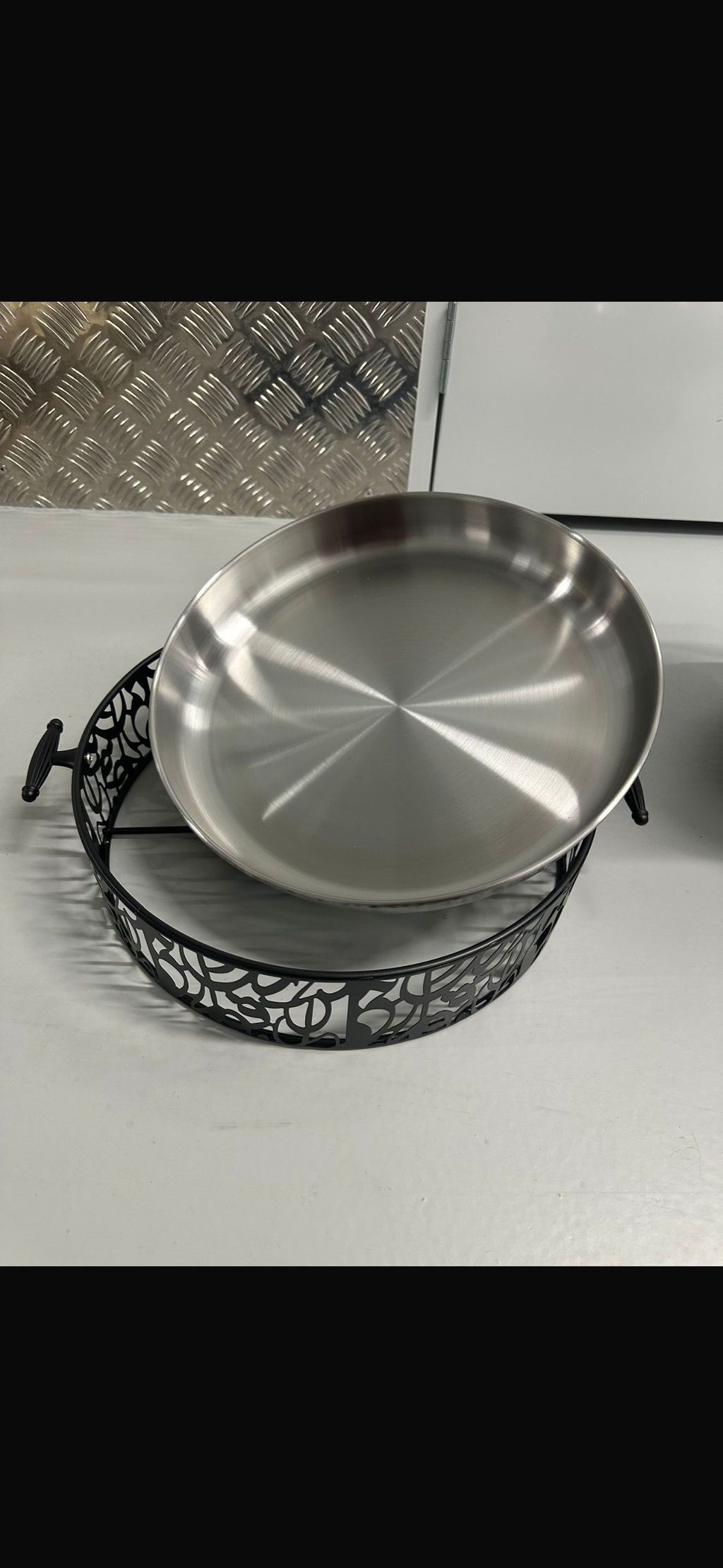 Lune Luxe Tafelset Zwart | Luxe Holle Ronde Serveertray