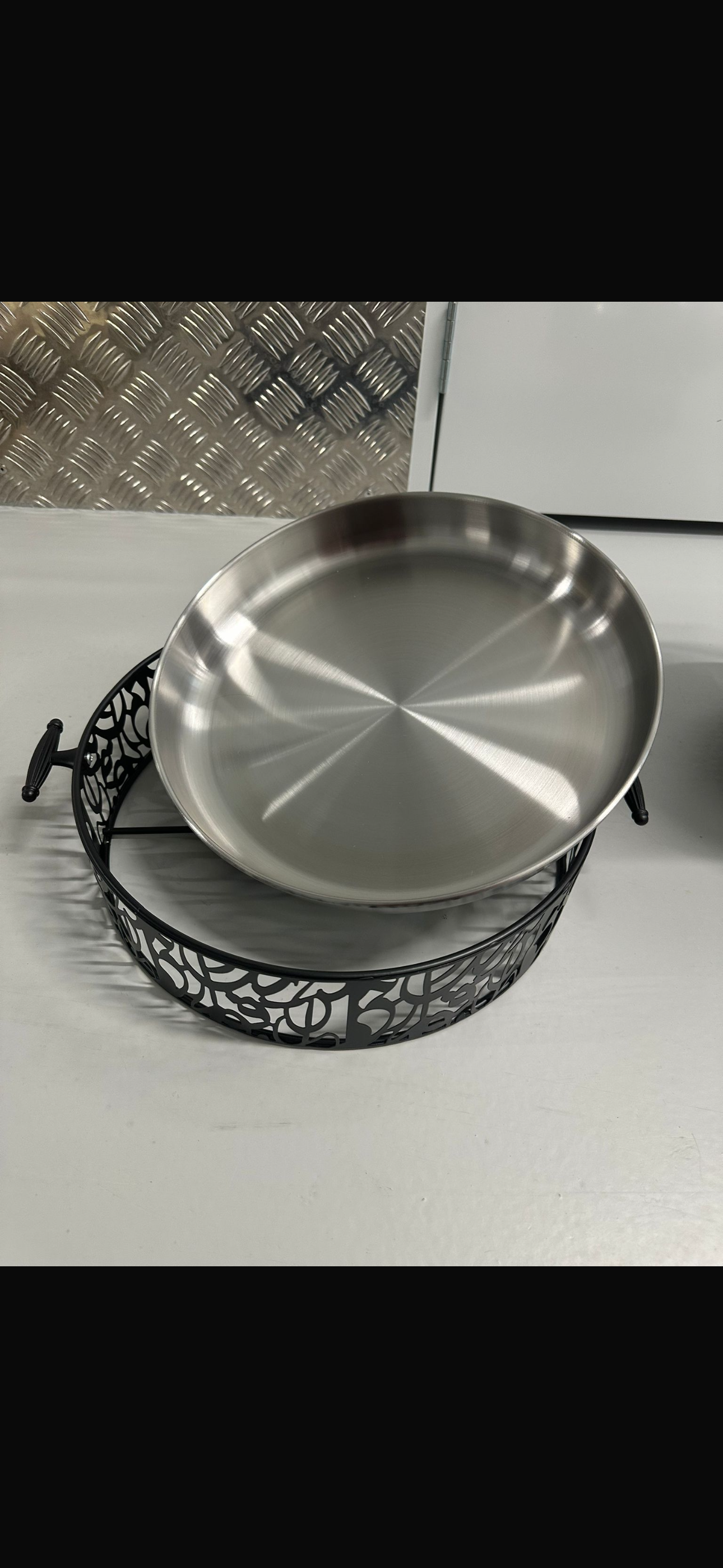 Lune Luxe Tafelset Zwart | Luxe Holle Ronde Serveertray