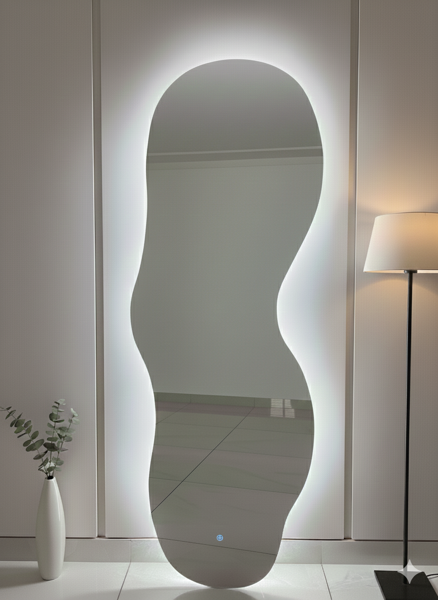 Luxury Design Mirrors | 60x160 | Adjustable LED Light Color