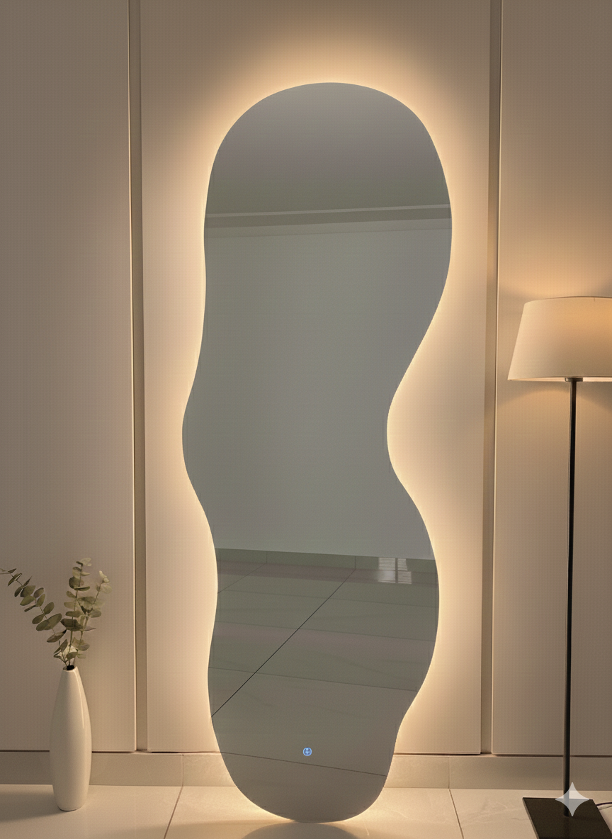 Luxury Design Mirrors | 60x160 | Adjustable LED Light Color
