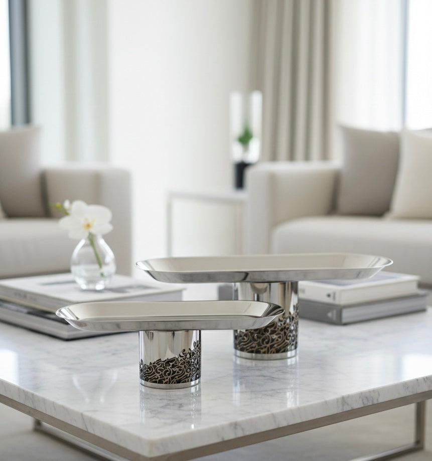 Aurora Set | Luxe serveeretagère met Arabische kalligrafie