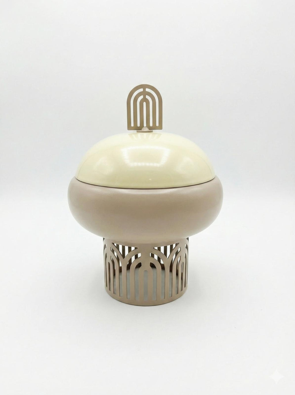 Beige Luxury Set | Luxe Decoratieve Opbergpot met Deksel