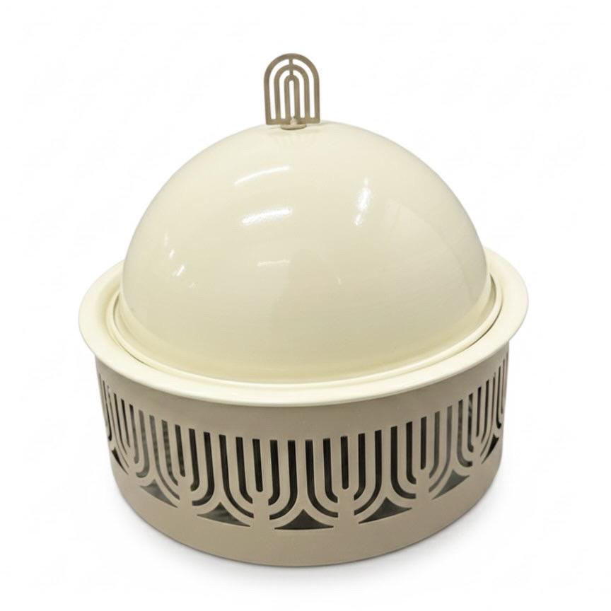 Beige Luxury Complete Set | Luxe Serveerschaal met Stolp met Serveerstandaard