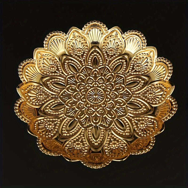 GoudServe - Gouden Metalen Fruitmand in Filigree-Stijl