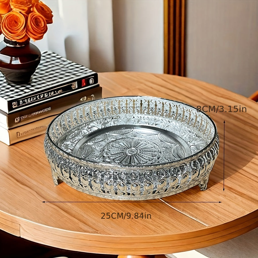 EuroServe-Fruitkom - Roestvrijstalen Snackbak voor Woonkamer & Keuken Decor