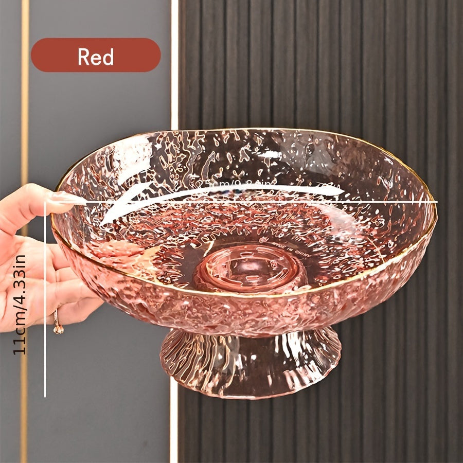 ClearServe-Fruitkom - Transparante PET Kom met Afvoer voor Snacks