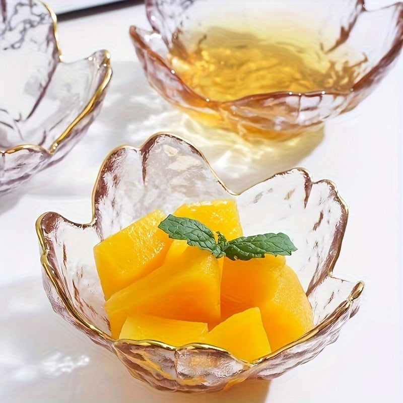 BlossomServe-Serveerset - Glazen Dessert- & Snackborden, Fruitkommen en Kruidenschalen