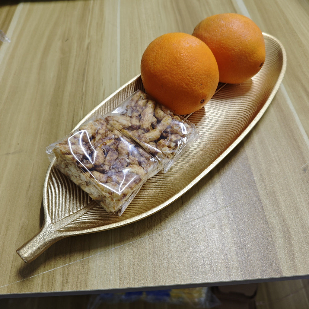 LeafWood - Antiek Bladvormig Houten Dienblad | Sieraden- & Sleuteldienblad